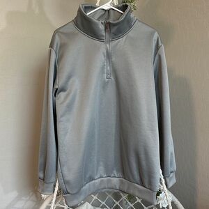 Gray Mens Quarter-Zip